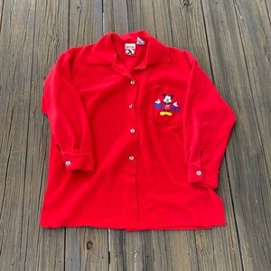 Vintage fleece Mickey Mouse flannel